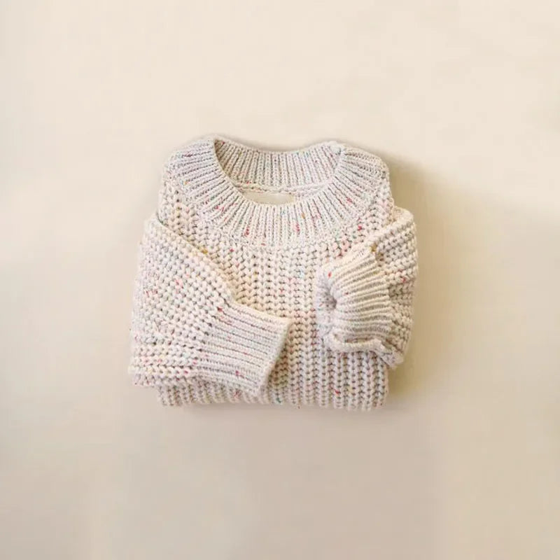 Kids Knitted Oversized Crew Neck Jumper | Girls & Boys Baby & Toddler Knitwear