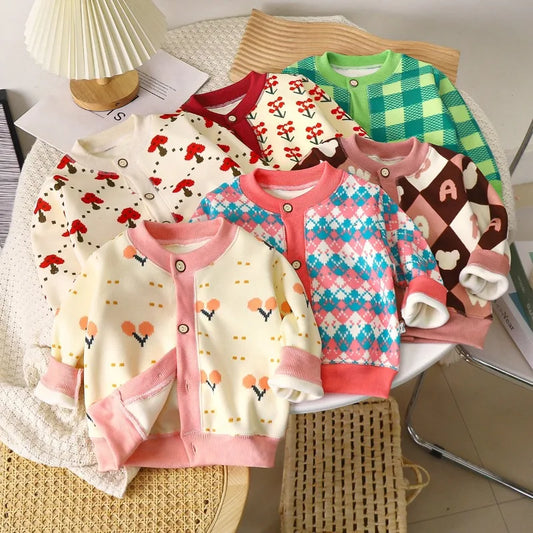 Girls Knitted Patterned Cardigan | Baby & Toddler Knitwear 