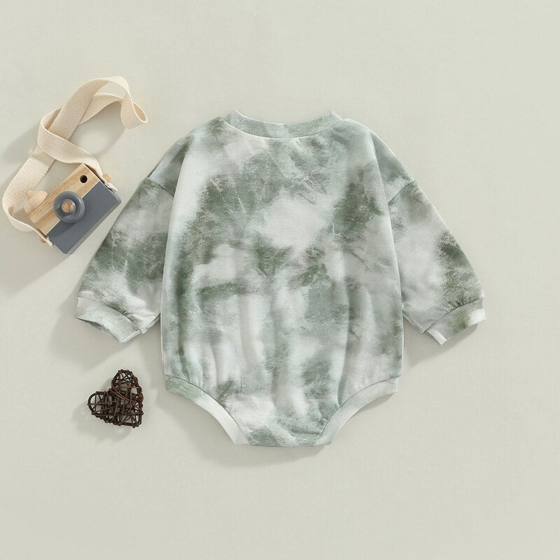 Tie Dye Sweatshirt Romper - JAC