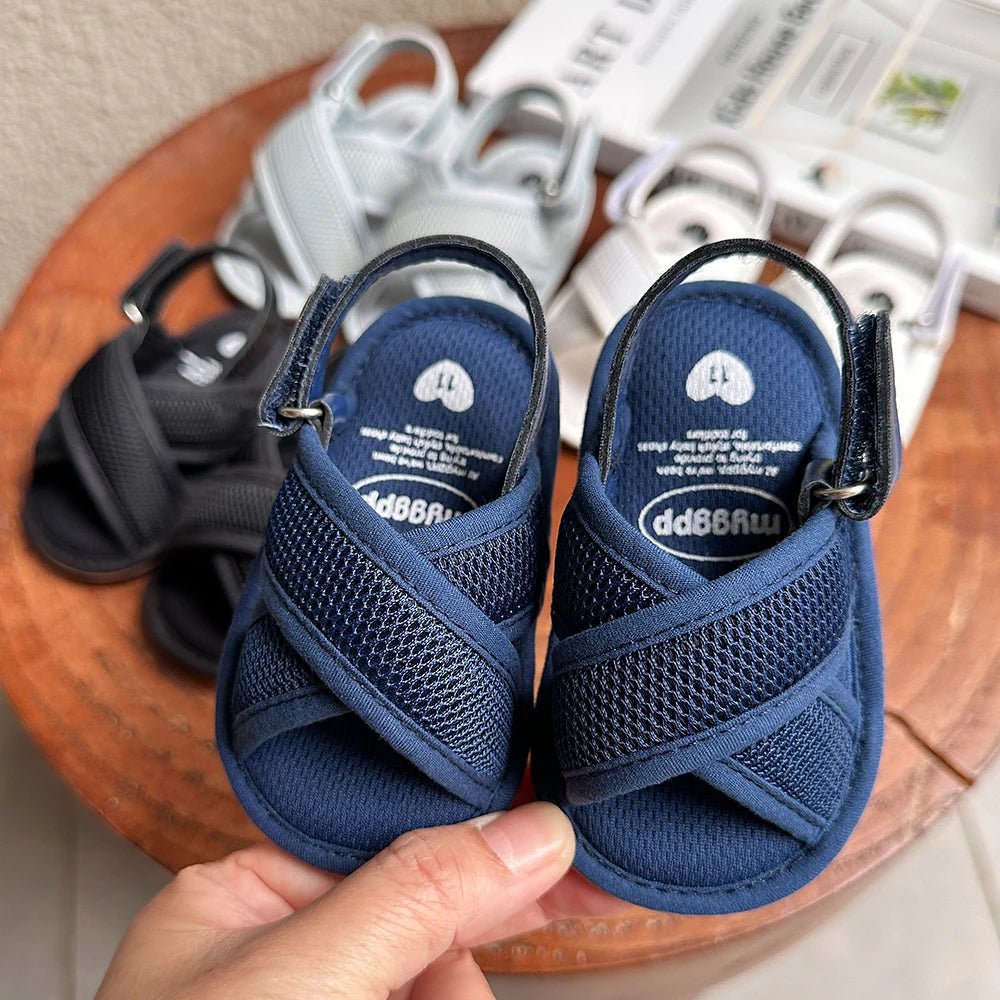 Baby Boys Girls Sandals Premium Infant Summer Outdoor Shoes PU Lightweight Soft Anti - Slip Sole Toddler Prewalker - JAC