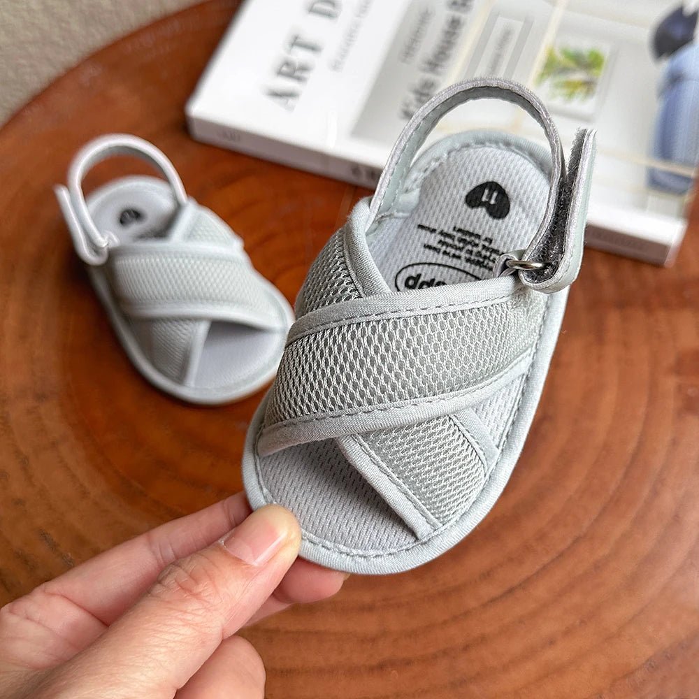 Baby Boys Girls Sandals Premium Infant Summer Outdoor Shoes PU Lightweight Soft Anti - Slip Sole Toddler Prewalker - JAC