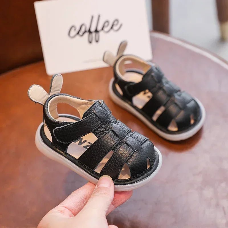 Baby Girls Boys Sandals Summer Children Genuine Leather Shoes Comfortable Infant Toddler Shoes Soft sole Kids Beach Sandals - JAC