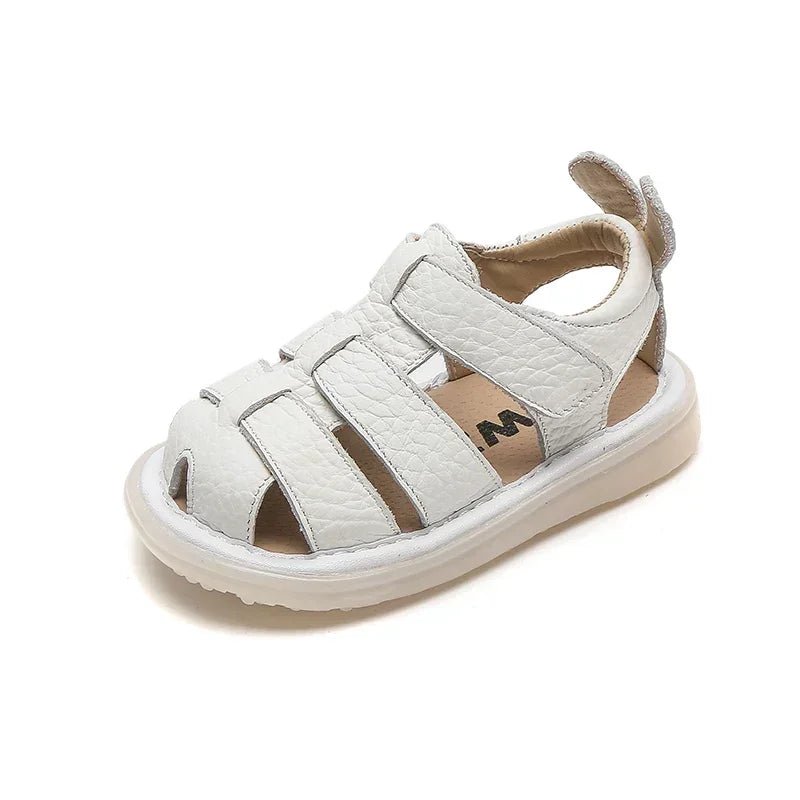 Baby Girls Boys Sandals Summer Children Genuine Leather Shoes Comfortable Infant Toddler Shoes Soft sole Kids Beach Sandals - JAC