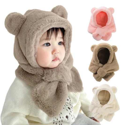 Bear Cub Cozy Hat Scarf Set for Babies - JAC