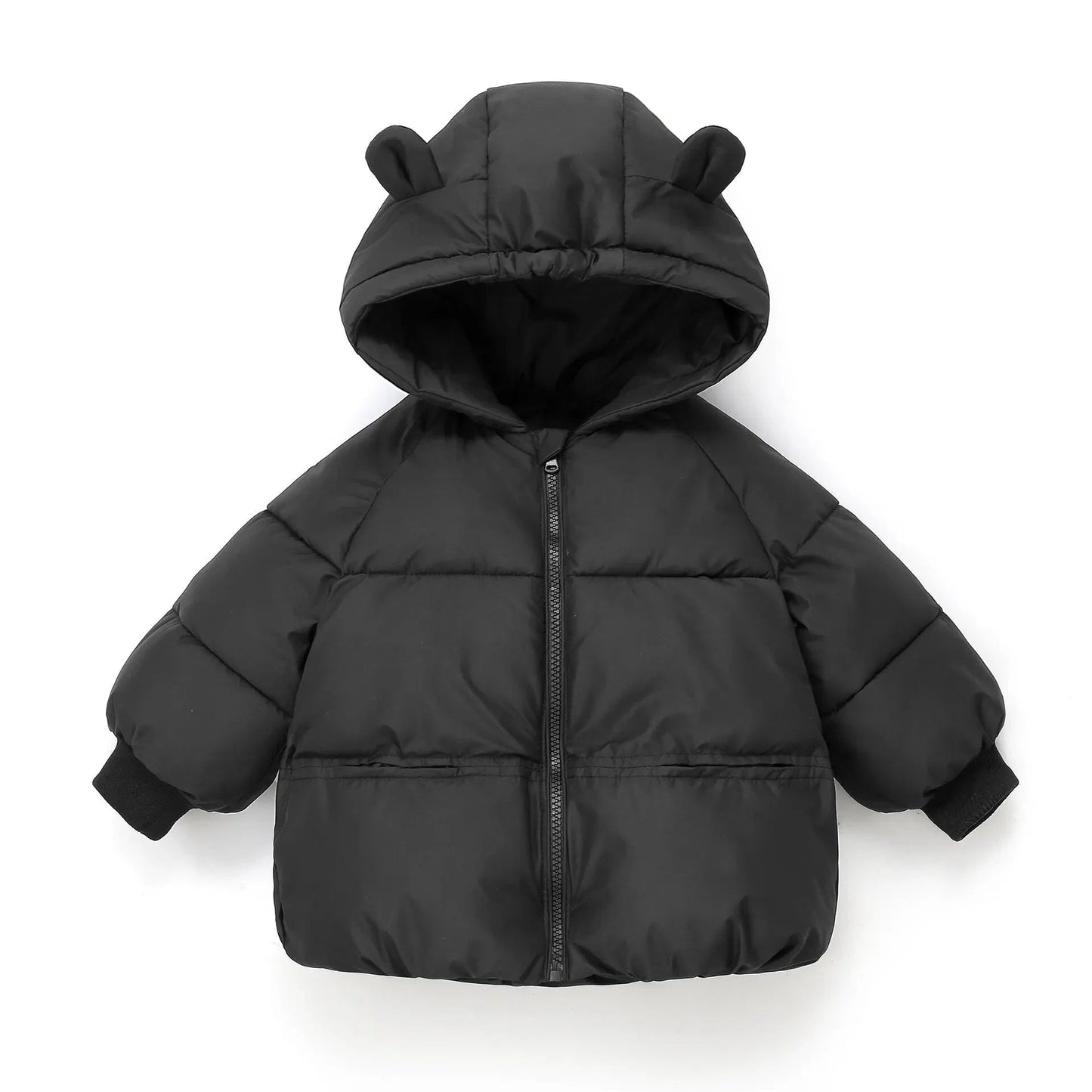 Bear Hooded Zip - Up Puffer Jacket for Kids - JAC