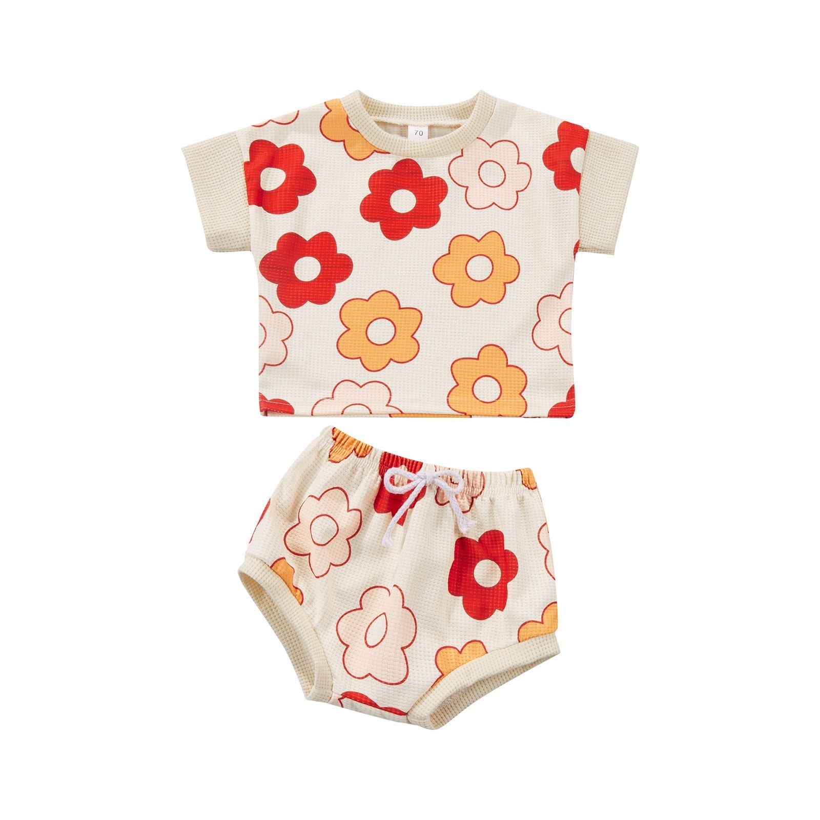 Bold Floral Baby Girl's Tee and Shorts Set - Sizes 6 Months to 4 Years - JAC