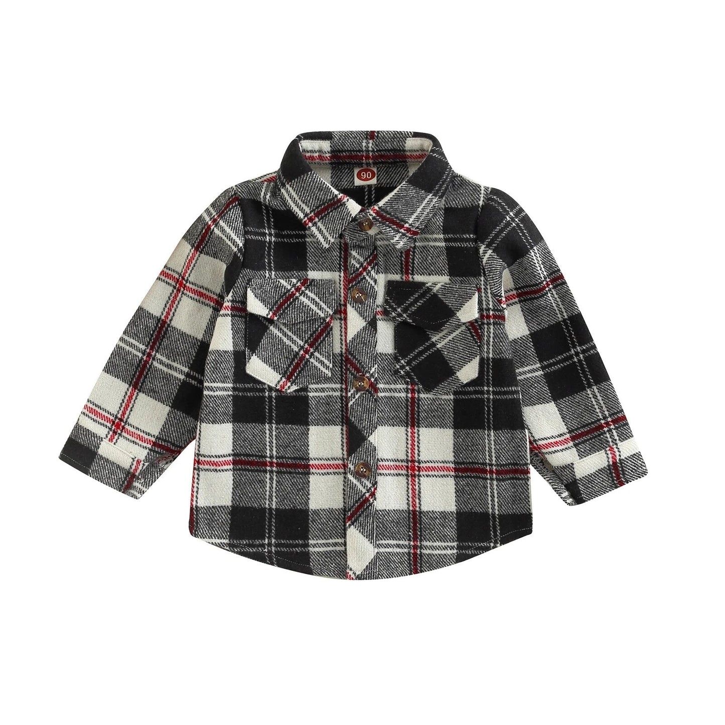 Checkered Youth Flannel Shacket - JAC