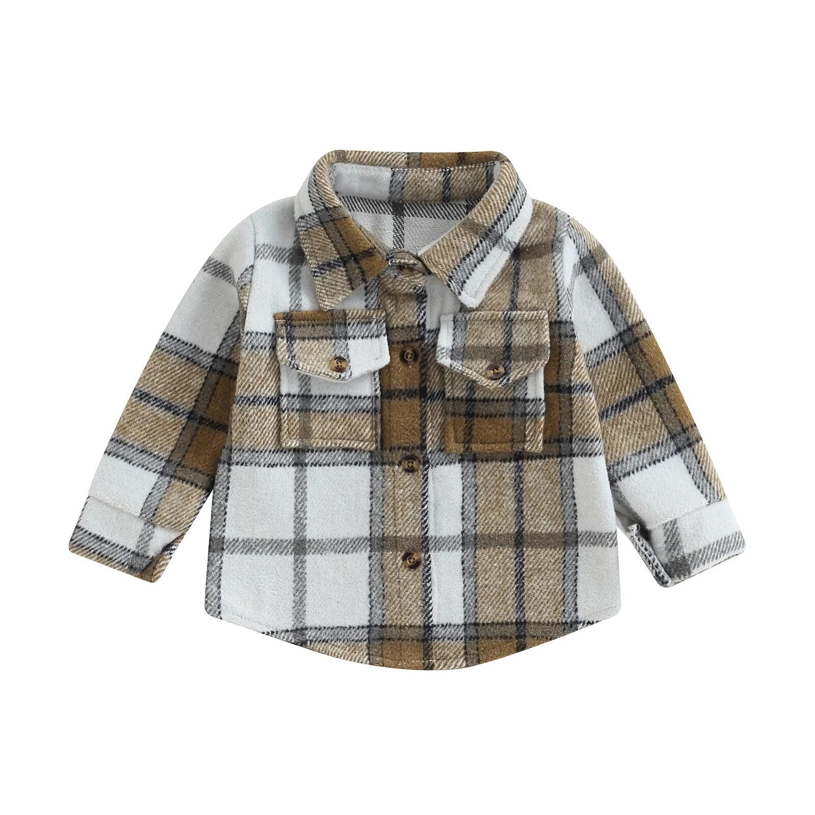 Checkered Youth Flannel Shacket - JAC