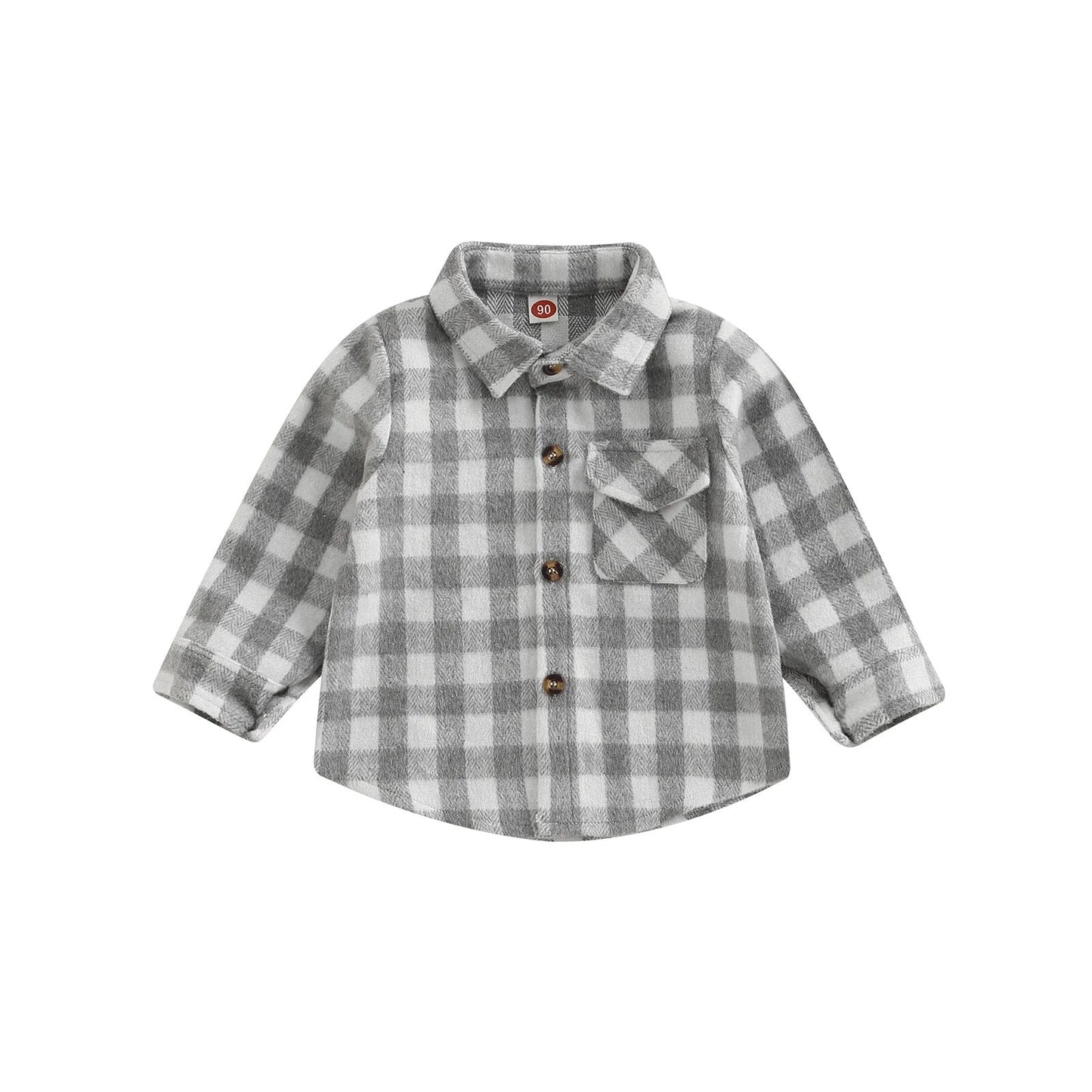 Checkered Youth Flannel Shacket - JAC