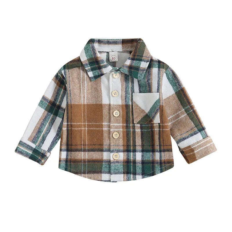 Checkered Youth Flannel Shacket - JAC