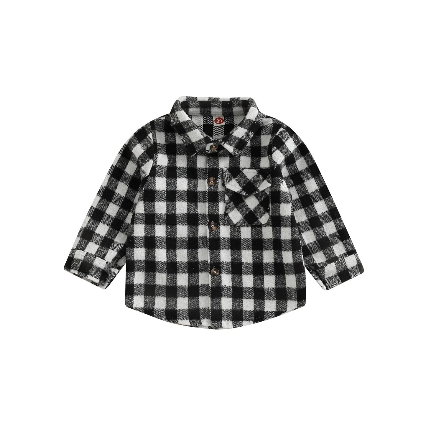 Checkered Youth Flannel Shacket - JAC