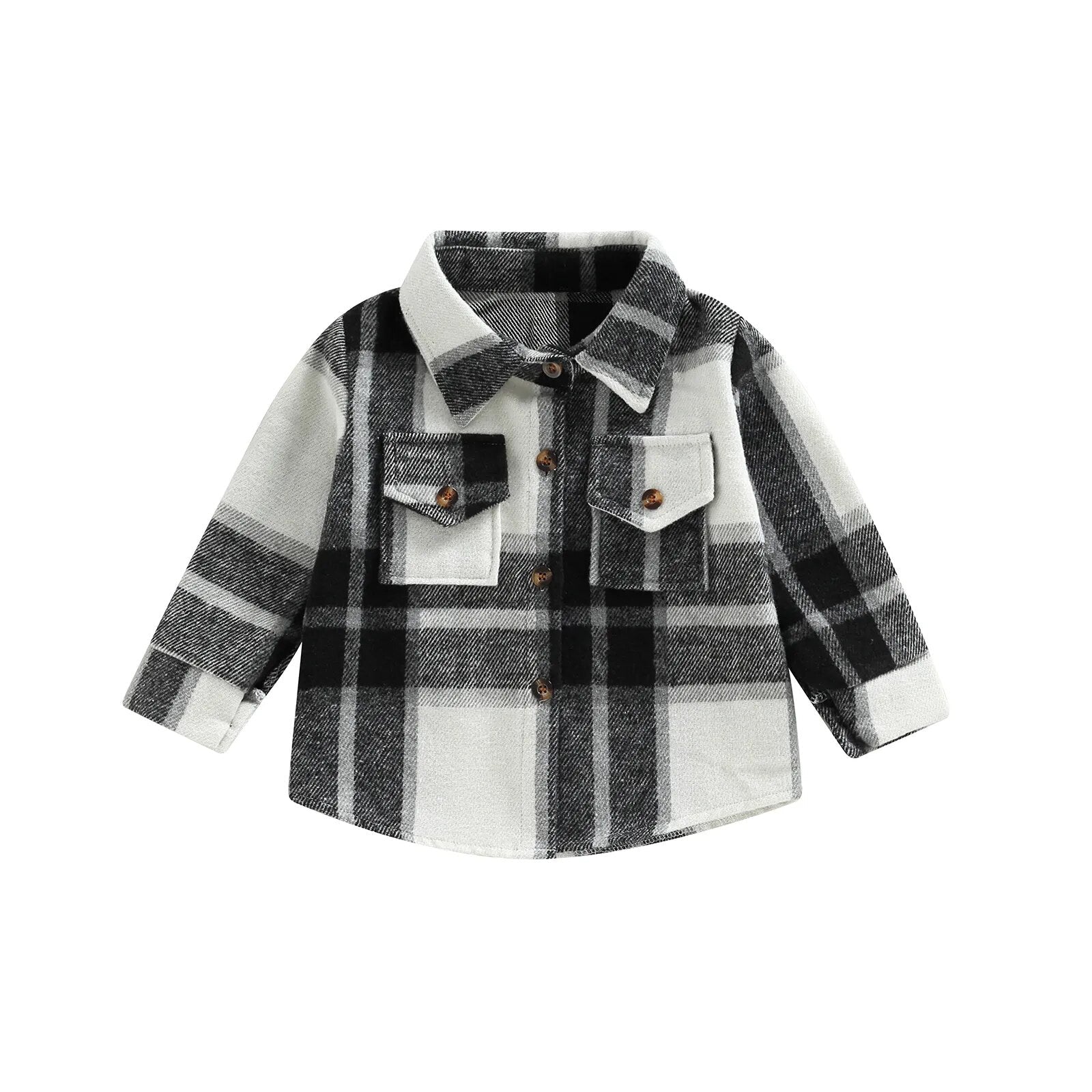 Checkered Youth Flannel Shacket - JAC