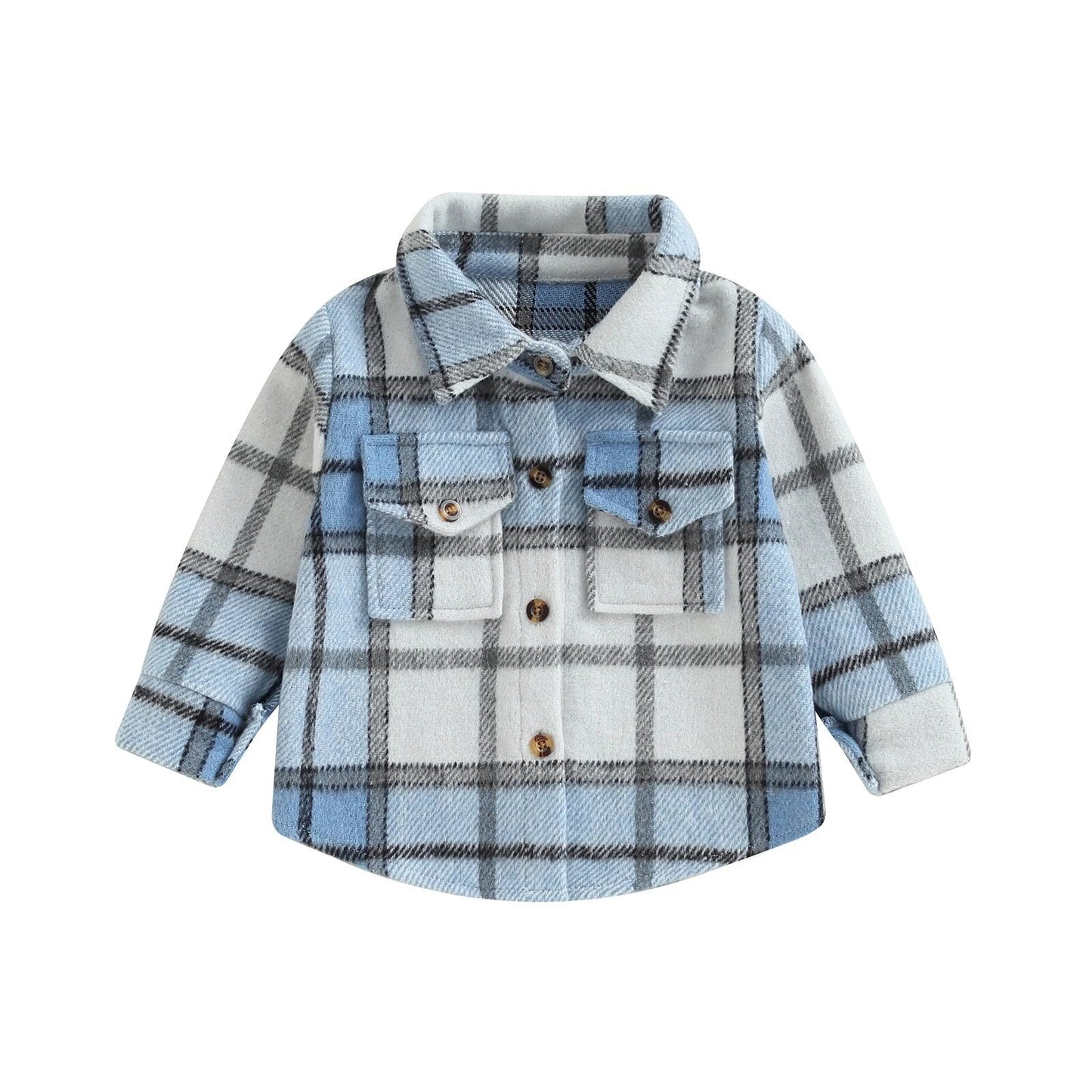 Checkered Youth Flannel Shacket - JAC