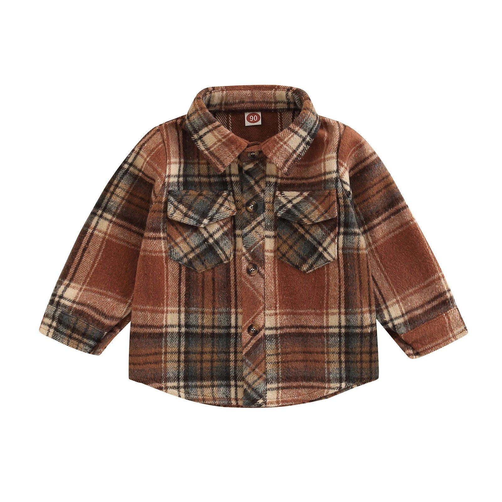 Checkered Youth Flannel Shacket - JAC