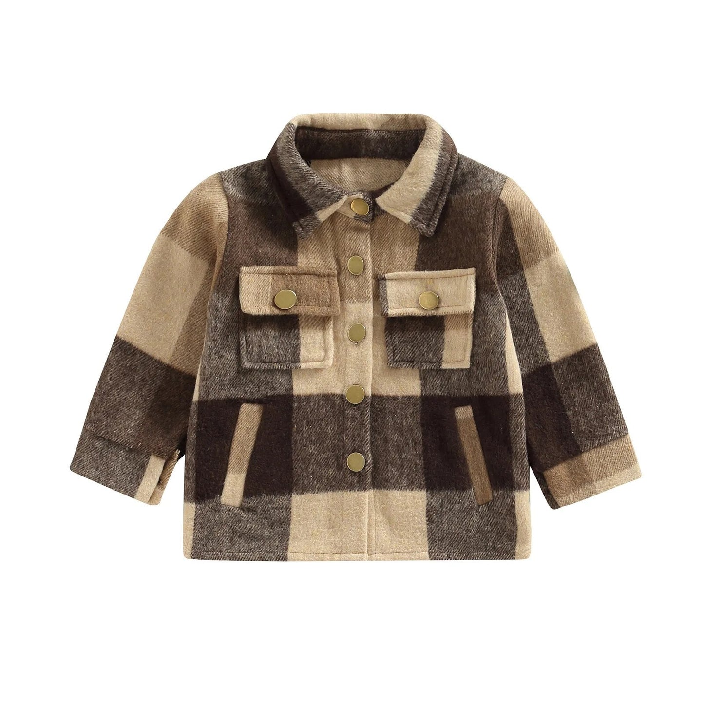 Checkered Youth Flannel Shacket - JAC