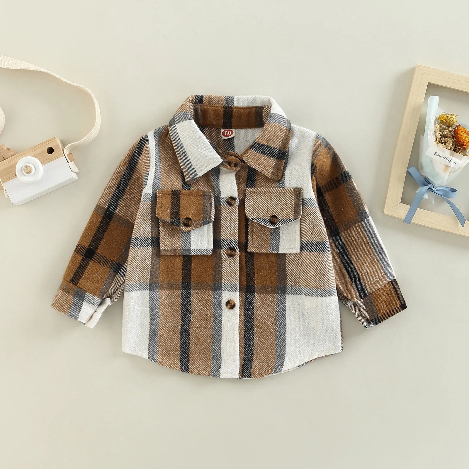 Checkered Youth Flannel Shacket - JAC