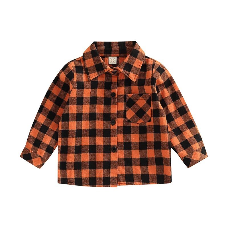 Checkered Youth Flannel Shacket - JAC