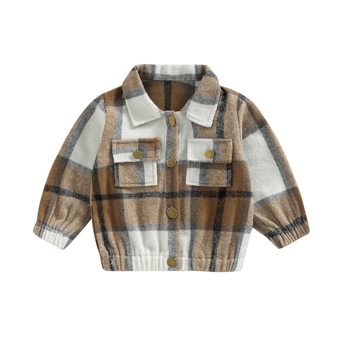 Checkered Youth Flannel Shacket - JAC