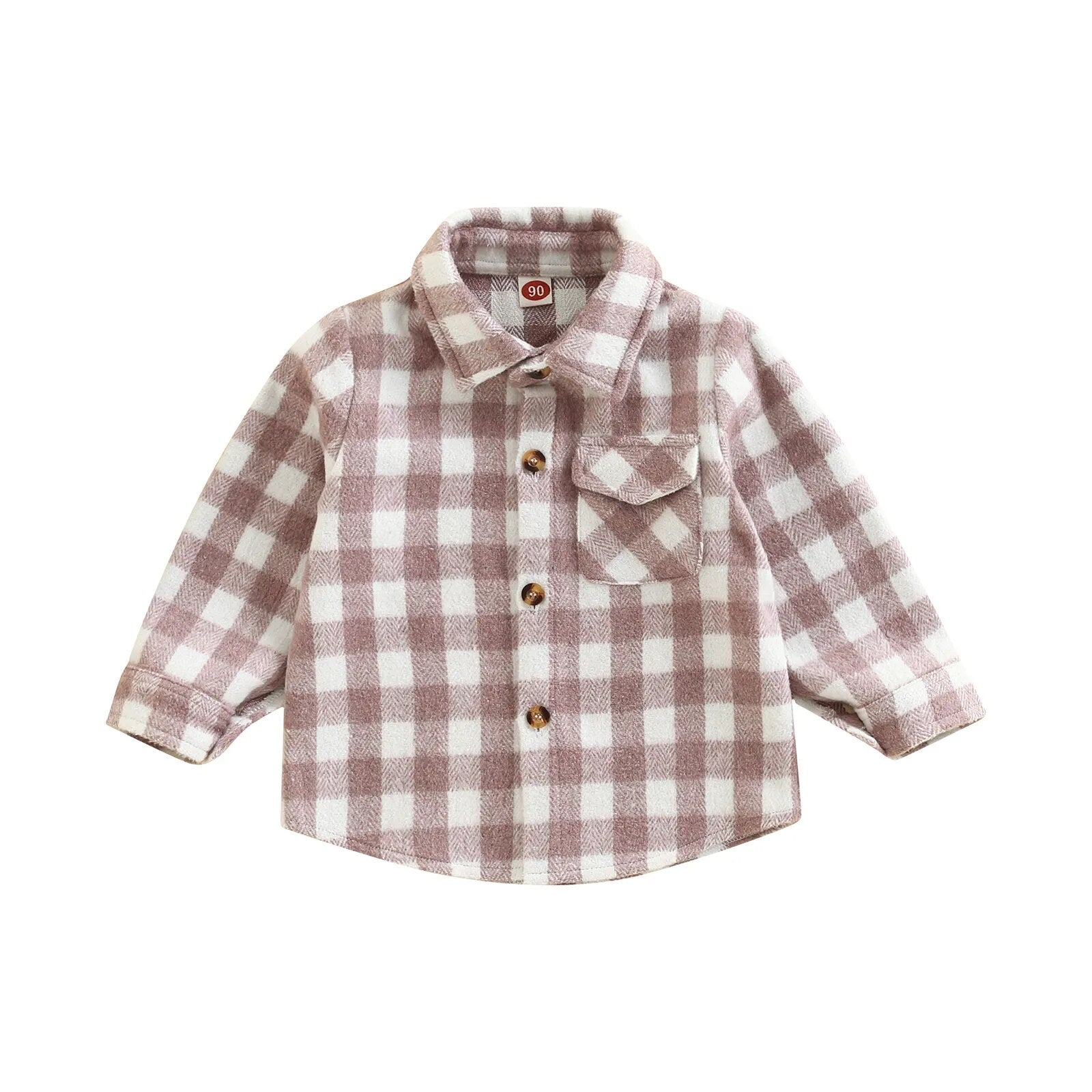 Checkered Youth Flannel Shacket - JAC