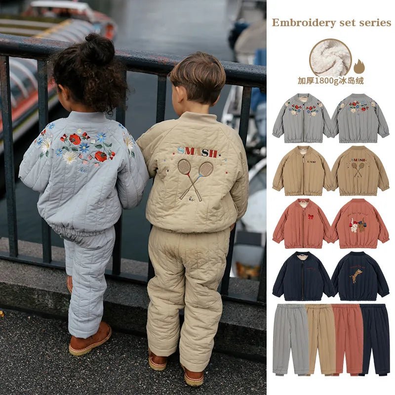 Children's Cartoon Fashion Windproof Jacket - Autumn/Winter 2023 Warm Cotton Coat - JAC