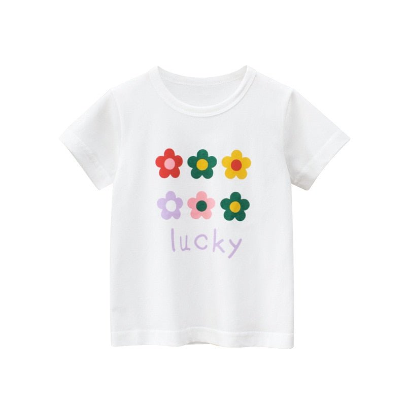 Children's Floral Cotton Summer Tee - JAC