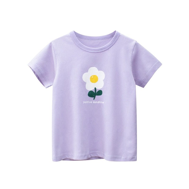 Children's Floral Cotton Summer Tee - JAC