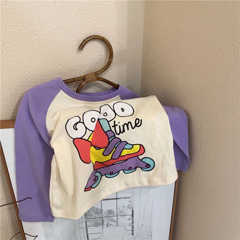 Colorful Kids' Cartoon Print Top - Long Sleeve - JAC