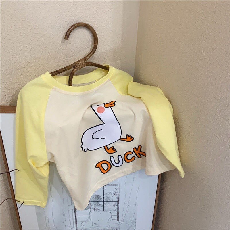 Colorful Kids' Cartoon Print Top - Long Sleeve - JAC