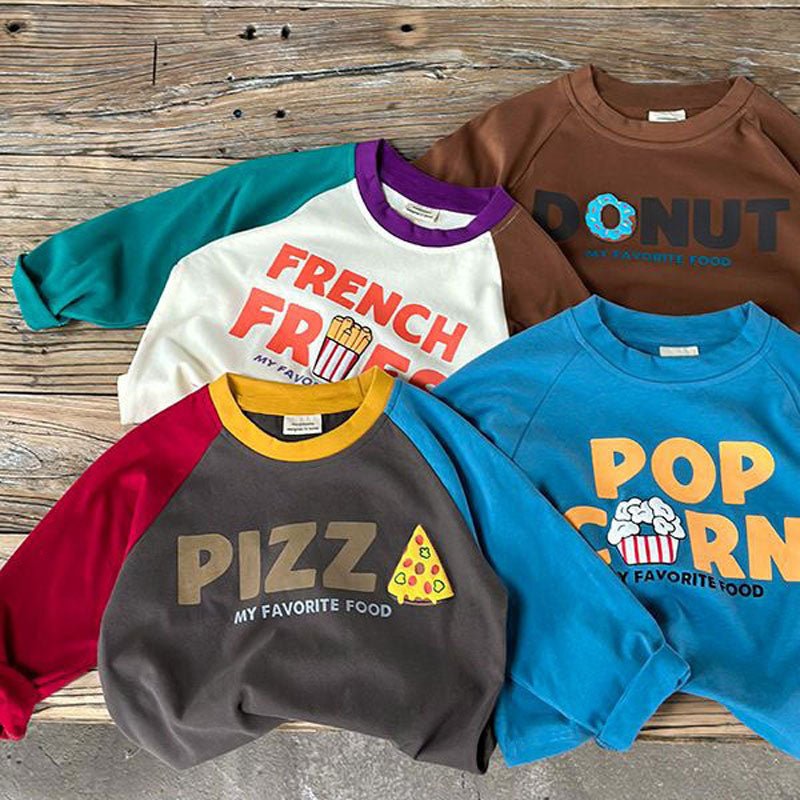 Colorful Kids' Cartoon Print Top - Long Sleeve - JAC