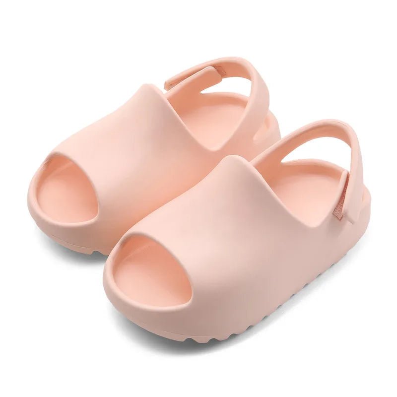 Comwarm Kids Fashion Sandals Summer Boys Slides Girls Thick Platform Non - slip Slippers Children's Home Bathroom Bath Baby Slides - JAC