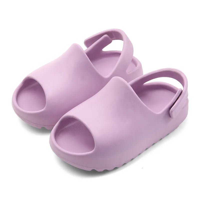 Comwarm Kids Fashion Sandals Summer Boys Slides Girls Thick Platform Non - slip Slippers Children's Home Bathroom Bath Baby Slides - JAC