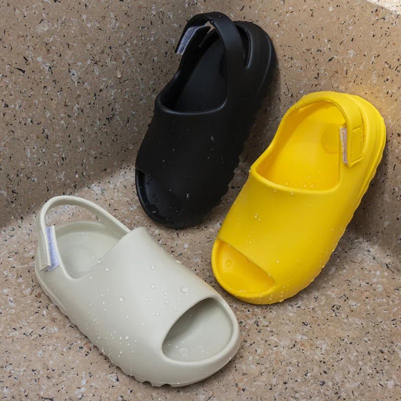 Comwarm Kids Fashion Sandals Summer Boys Slides Girls Thick Platform Non - slip Slippers Children's Home Bathroom Bath Baby Slides - JAC