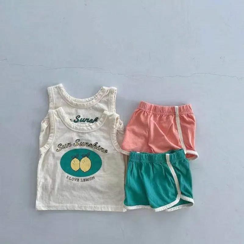 Cotton Tank Top and Shorts Set for Unisex Babies - JAC