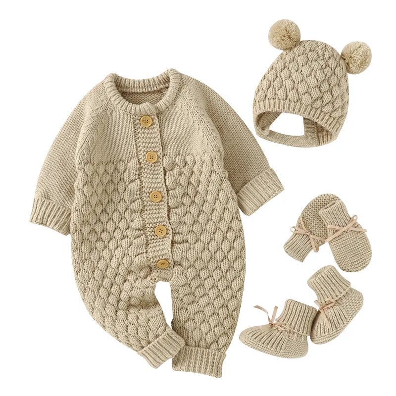 Cozy Cable Knit Baby Winter Ensemble - JAC