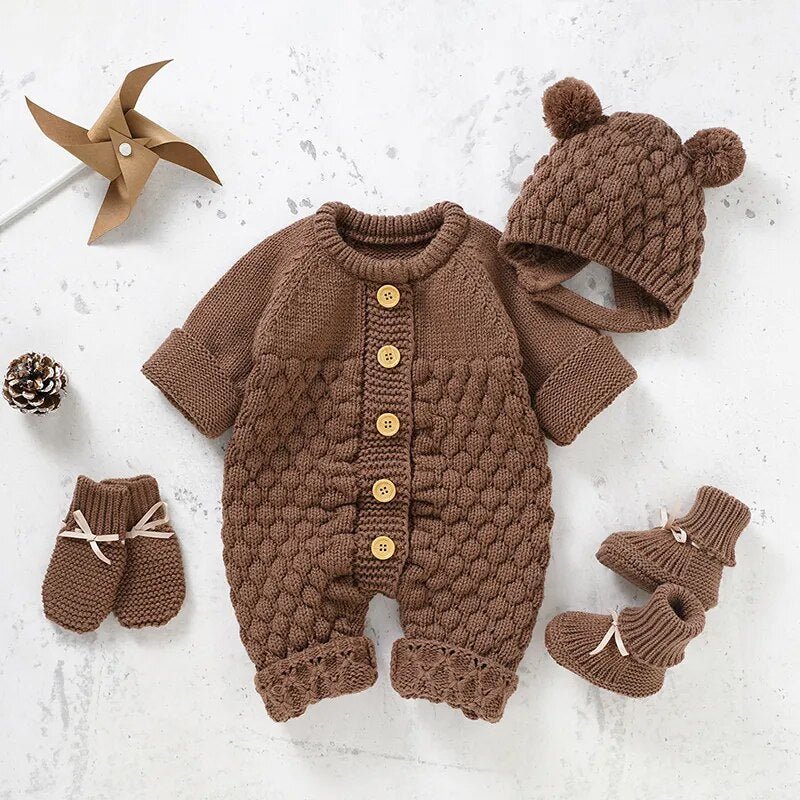 Cozy Cable Knit Baby Winter Ensemble - JAC