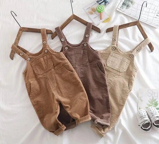 Cozy Corduroy Kids Overalls - JAC