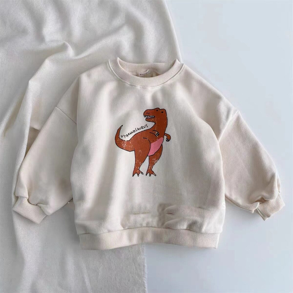 Cozy Cotton Dino Print Sweater - JAC