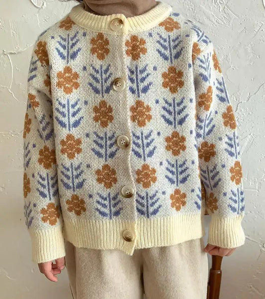 Cozy Cotton Floral Cardigan - JAC