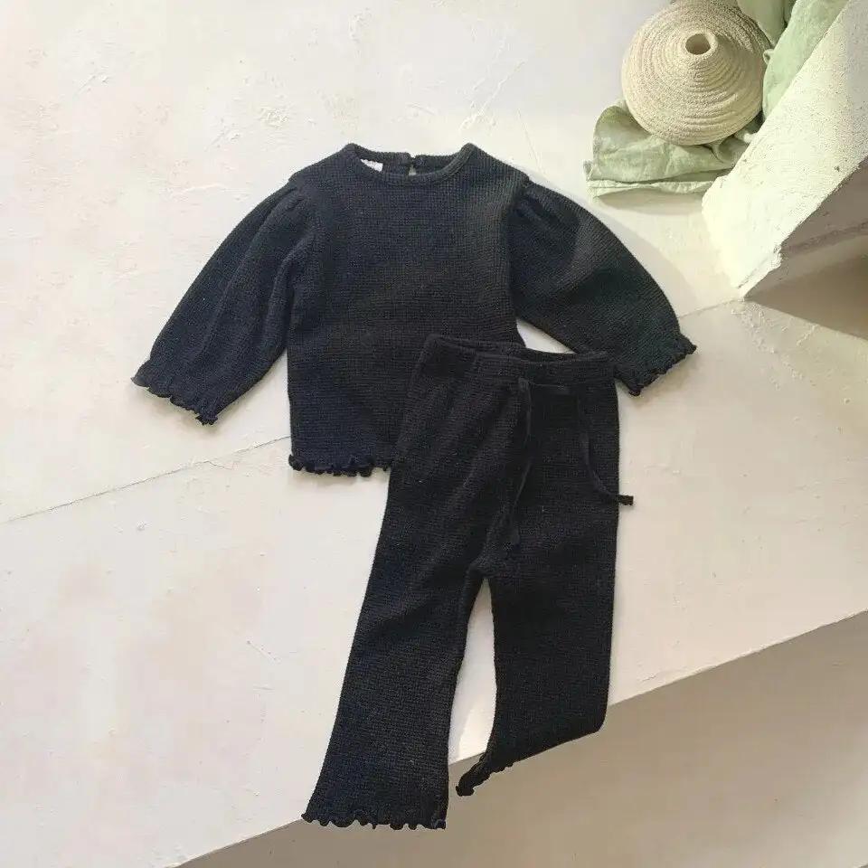 Cozy Cotton Knit Outfit for Little Girls - JAC