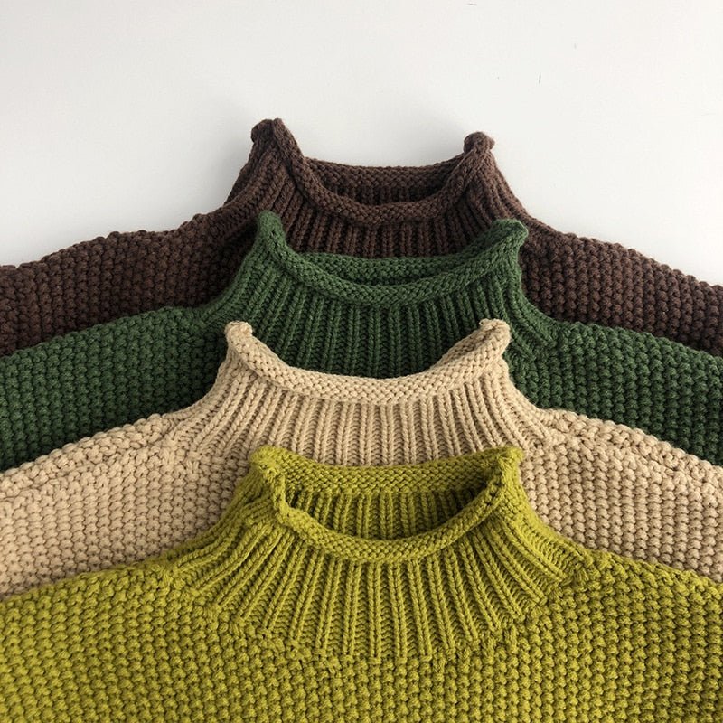 Cozy Cotton Turtleneck Sweater - JAC