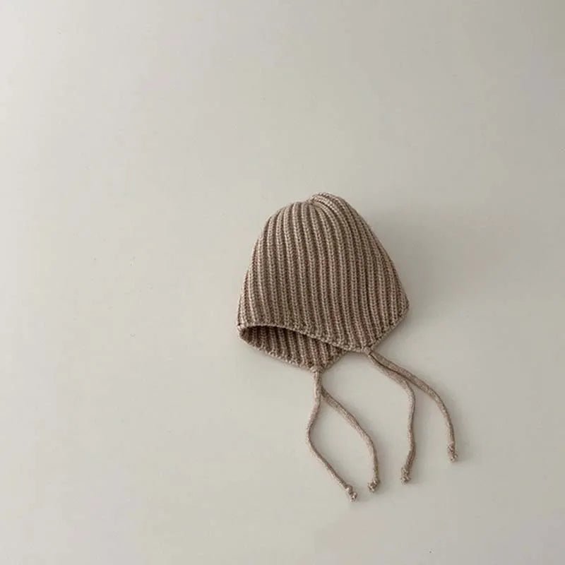 Cozy Ear Protection Knitted Wool Hat for Kids - Solid Color Unisex Design - JAC