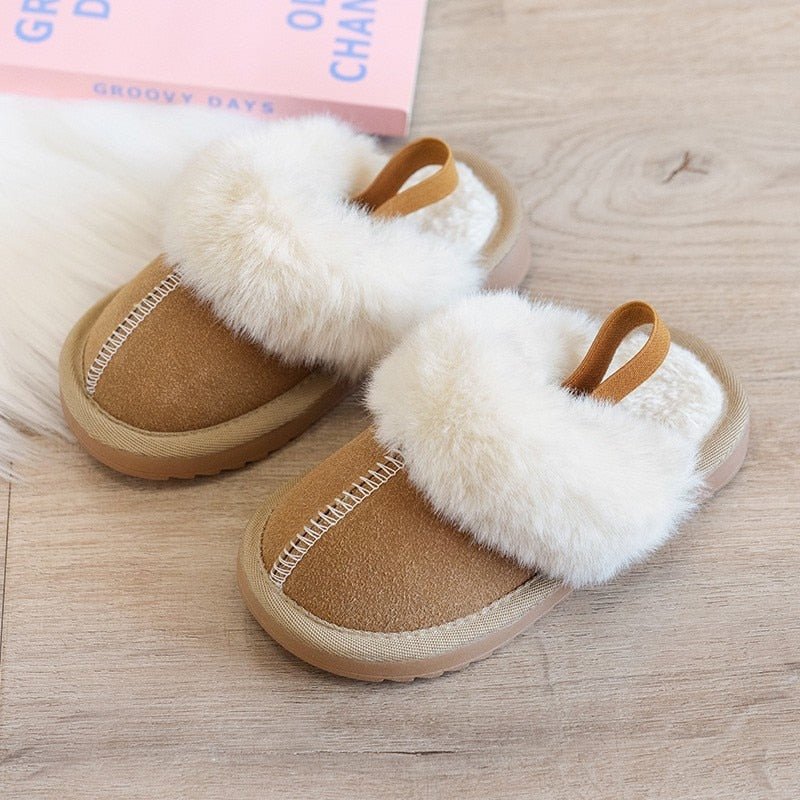 Cozy Faux Fur Slippers with Anti - Slip Sole - JAC