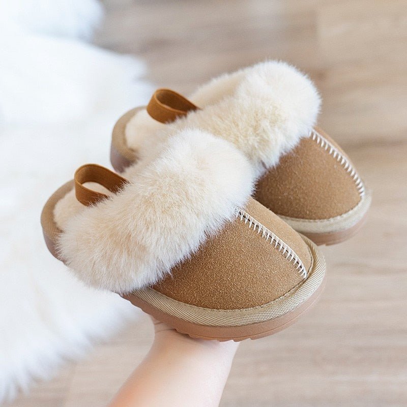 Cozy Faux Fur Slippers with Anti - Slip Sole - JAC