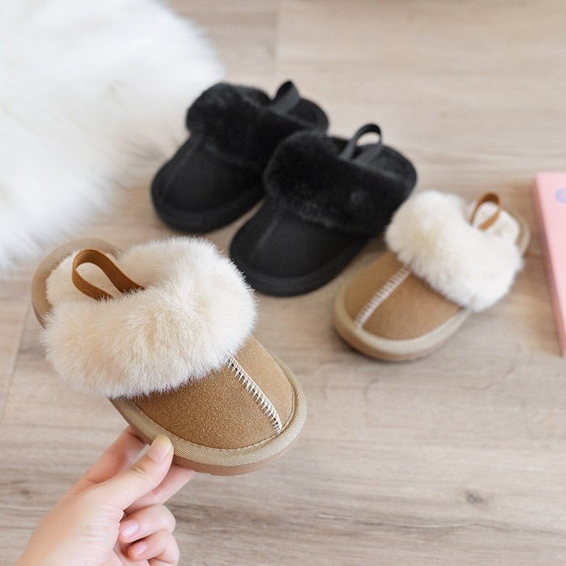 Cozy Faux Fur Slippers with Anti - Slip Sole - JAC