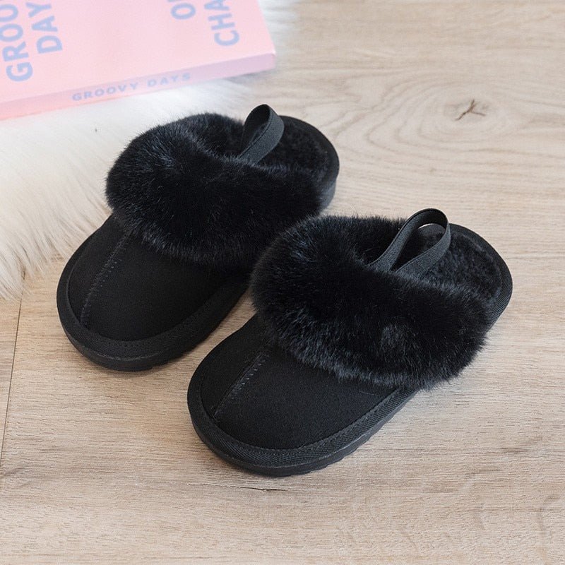 Cozy Faux Fur Slippers with Anti - Slip Sole - JAC