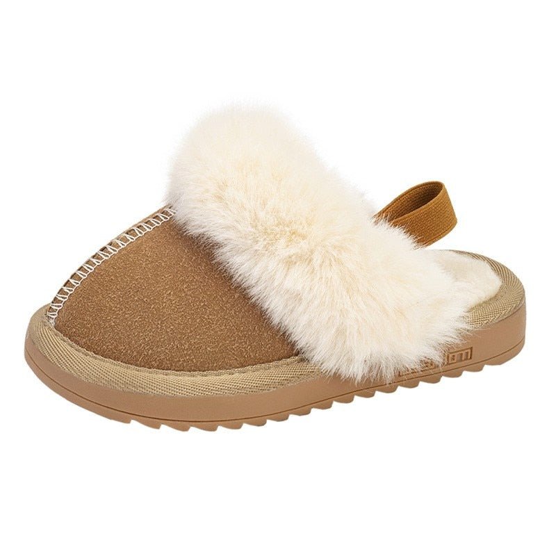 Cozy Faux Fur Slippers with Anti - Slip Sole - JAC