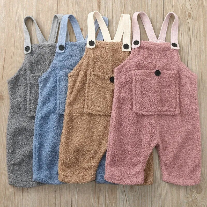 Cozy Kids' Fleece Jumpsuit with Big Pockets - JAC