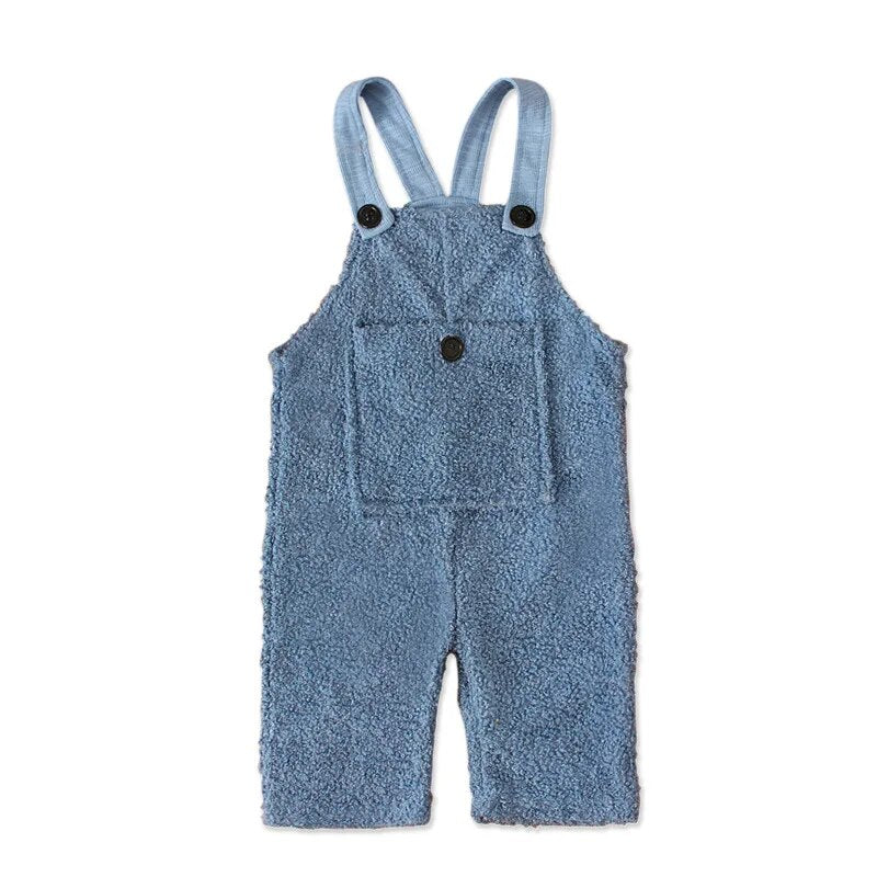 Cozy Kids' Fleece Jumpsuit with Big Pockets - JAC