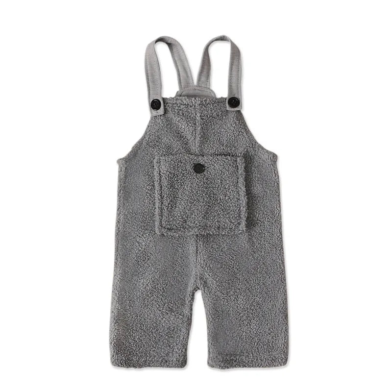 Cozy Kids' Fleece Jumpsuit with Big Pockets - JAC