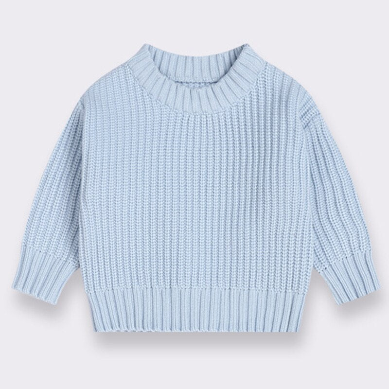 Cozy Kids' Round Neck Knit Sweater - JAC